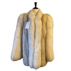 Vintage Cream Fur Coat